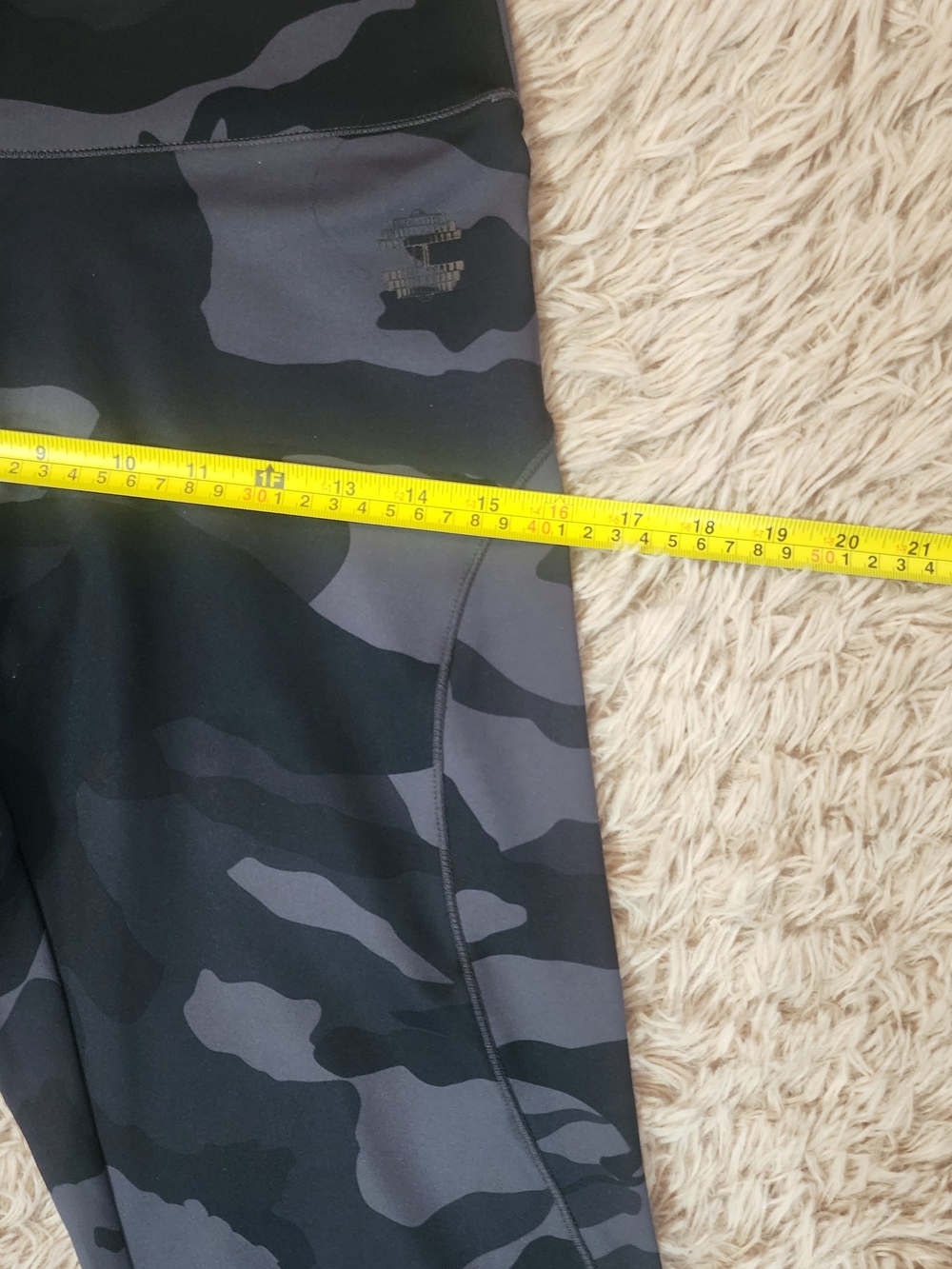 BETTER BODIES Dark Gray Camo High-Waisted Leggings - Picture 10 of 16